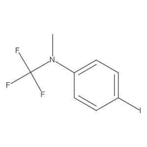 4-iodo-N-methyl-N-(trifluoromethyl)aniline结构式