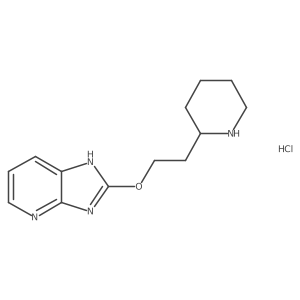 2-(2-(piperidin-2-yl)ethoxy)-3H-imidazo[4,5-b]pyridine hydrochloride结构式
