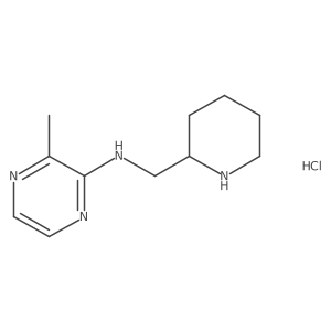 3-methyl-N-(piperidin-2-ylmethyl)pyrazin-2-amine hydrochloride结构式