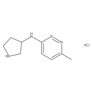 (R)-6-methyl-N-(pyrrolidin-3-yl)pyridazin-3-amine hydrochloride结构式
