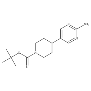 Tert-butyl 4-(2-aminopyrimidin-5-YL)piperidine-1-carboxylate Structure