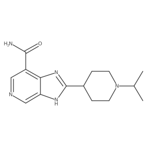 2-[1-(1-Methylethyl)-4-piperidinyl]-3H-imidazo[4,5-c]pyridine-7-carboxamide结构式