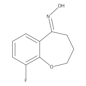 (NE)-N-(9-fluoro-3,4-dihydro-2H-1-benzoxepin-5-ylidene)hydroxylamine Structure