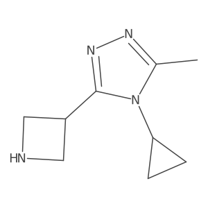 3-(Azetidin-3-yl)-4-cyclopropyl-5-methyl-4H-1,2,4-triazole结构式