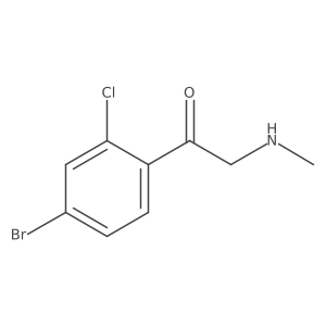 1-(4-Bromo-2-chlorophenyl)-2-(methylamino)ethan-1-one Structure