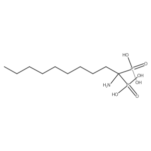 (1-Azanyl-1-Phosphono-Decyl)phosphonic Acid Structure
