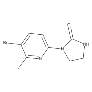 1-(5-Bromo-6-methylpyridin-2-yl)imidazolidin-2-one结构式