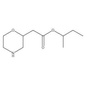 Sec-butyl 2-(morpholin-2-yl)acetate结构式