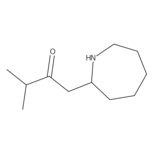 1-(Azepan-2-yl)-3-methylbutan-2-one Structure