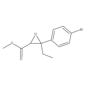 Methyl 3-(4-bromophenyl)-3-ethyloxirane-2-carboxylate结构式