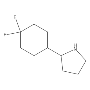 2-(4,4-Difluorocyclohexyl)pyrrolidine Structure