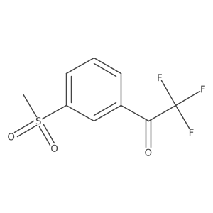 2,2,2-Trifluoro-1-(3-methylsulfonylphenyl)ethanone结构式