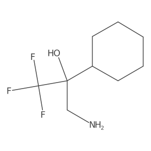 3-Amino-2-cyclohexyl-1,1,1-trifluoropropan-2-ol Structure