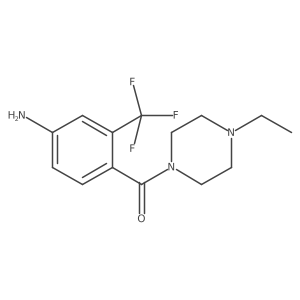 (4-Amino-2-(trifluoromethyl)phenyl)(4-ethylpiperazin-1-yl)methanone Structure