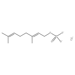 (E)-Lithium 3,7-dimethylocta-2,6-dien-1-yl phosphate结构式