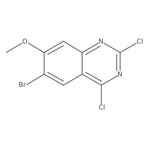 6-Bromo-2,4-dichloro-7-methoxyquinazoline结构式