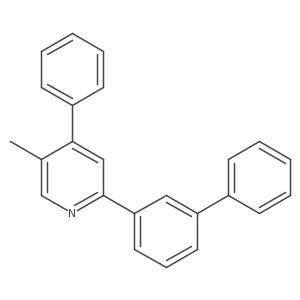 2-[1,1'-Biphenyl]-3-yl-5-methyl-4-phenylpyridine结构式