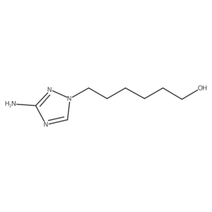 6-(3-amino-1H-1,2,4-triazol-1-yl)hexan-1-ol结构式