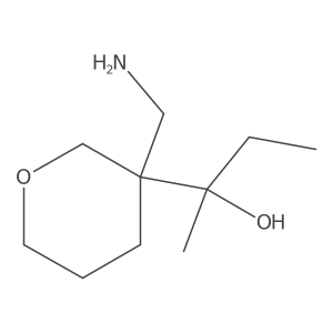 2-[3-(Aminomethyl)oxan-3-yl]butan-2-ol结构式