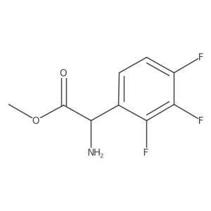 Methyl (2R)-2-amino-2-(2,3,4-trifluorophenyl)acetate结构式
