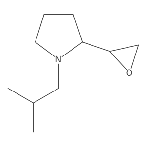 Pyrrolidine, 1-(2-methylpropyl)-2-(2-oxiranyl)- Structure