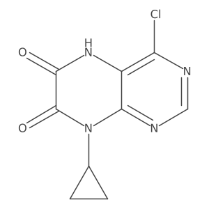 4-Chloro-8-cyclopropylpteridine-6,7(5H,8H)-dione Structure