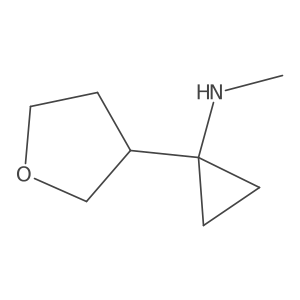 n-Methyl-1-(oxolan-3-yl)cyclopropan-1-amine Structure