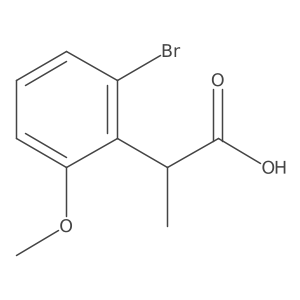 2-(2-Bromo-6-methoxyphenyl)propanoic acid Structure