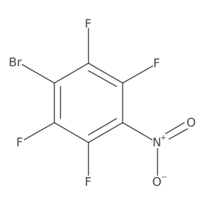 Benzene, 1-bromo-2,3,5,6-tetrafluoro-4-nitro- Structure