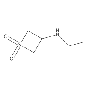 3-(Ethylamino)-1lambda6-thietane-1,1-dione Structure