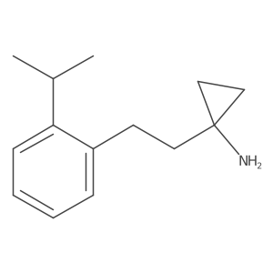 1-{2-[2-(Propan-2-yl)phenyl]ethyl}cyclopropan-1-amine Structure