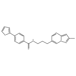 N-(3-(2-methylpyrazolo[1,5-a]pyrimidin-6-yl)propyl)-4-(thiophen-2-yl)benzamide Structure
