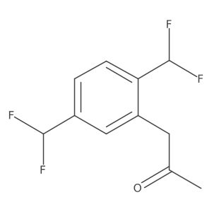 1-(2,5-Bis(difluoromethyl)phenyl)propan-2-one结构式