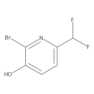 2-Bromo-6-(difluoromethyl)pyridin-3-ol Structure