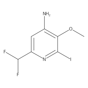 6-(Difluoromethyl)-2-iodo-3-methoxypyridin-4-amine Structure