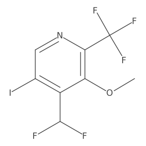 4-(Difluoromethyl)-5-iodo-3-methoxy-2-(trifluoromethyl)pyridine Structure