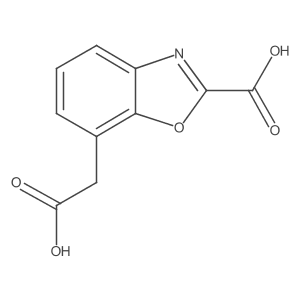 7-(Carboxymethyl)benzo[d]oxazole-2-carboxylic acid结构式
