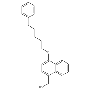 (5-((5-Phenylpentyl)oxy)quinolin-8-yl)methanol Structure