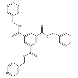 N,N',N''-tris(4-pyridylmethyl)benzene-1,3,5-tricarboxamide结构式
