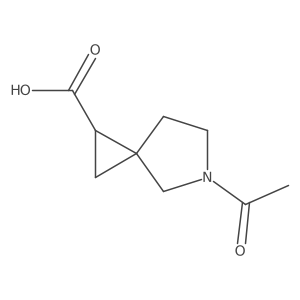 5-Acetyl-5-azaspiro[2.4]heptane-1-carboxylic acid Structure