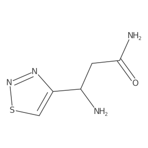 (3S)-3-Amino-3-(1,2,3-thiadiazol-4-yl)propanamide结构式
