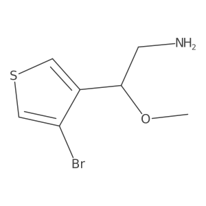 2-(4-Bromothiophen-3-yl)-2-methoxyethan-1-amine Structure