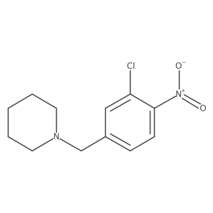 1-[(3-Chloro-4-nitrophenyl)methyl]piperidine Structure