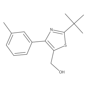 (2-(Tert-butyl)-4-(m-tolyl)thiazol-5-yl)methanol结构式