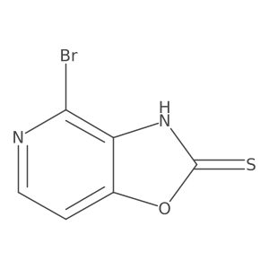 4-Bromooxazolo[4,5-c]pyridine-2(3H)-thione结构式