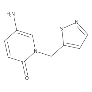 5-Amino-1-[(1,2-thiazol-5-yl)methyl]-1,2-dihydropyridin-2-one结构式