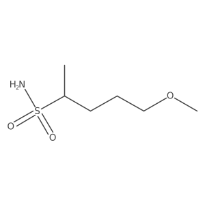 5-Methoxypentane-2-sulfonamide结构式