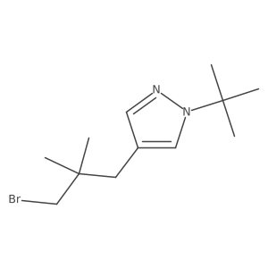 4-(3-bromo-2,2-dimethylpropyl)-1-tert-butyl-1H-pyrazole Structure