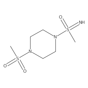 1-(S-Methylsulfonimidoyl)-4-(methylsulfonyl)piperazine Structure
