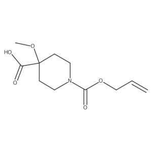 4-Methoxy-1-[(prop-2-en-1-yloxy)carbonyl]piperidine-4-carboxylic acid Structure